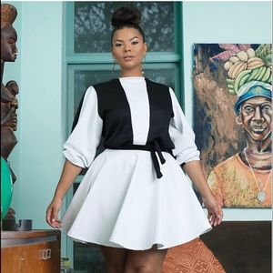 Rue 107 Raquel Skater Skirt in White